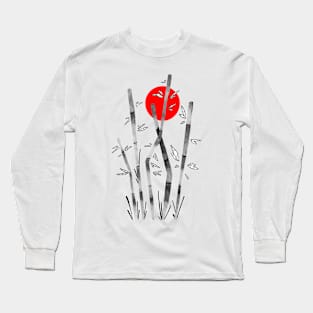 Bamboo and the Red Sun Long Sleeve T-Shirt